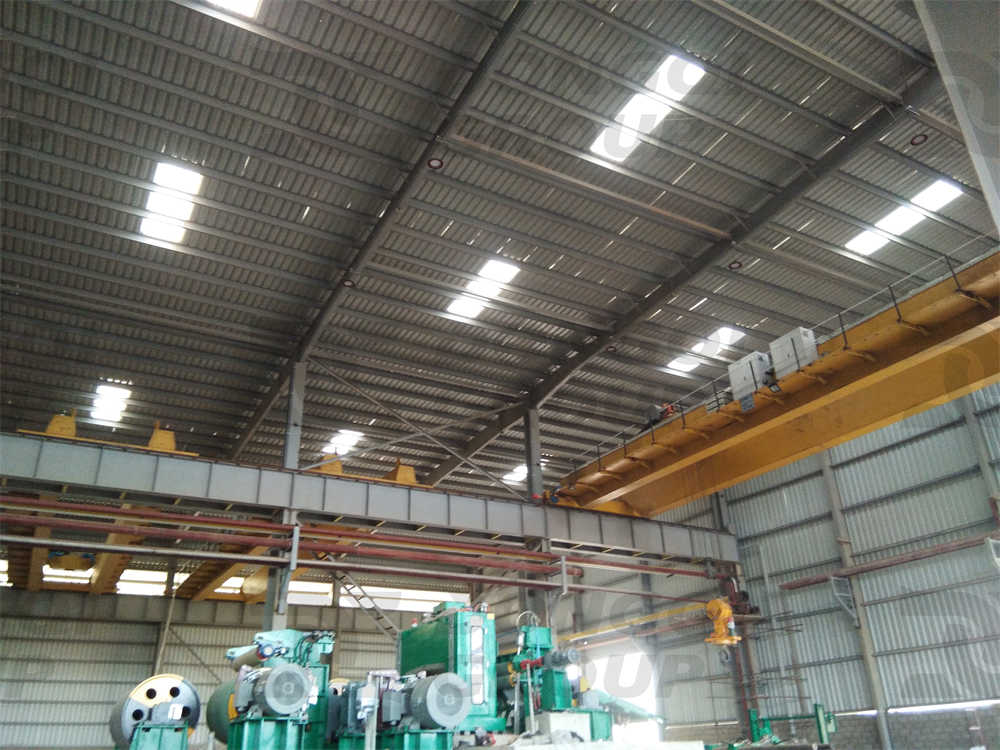 Installation site of bridge crane