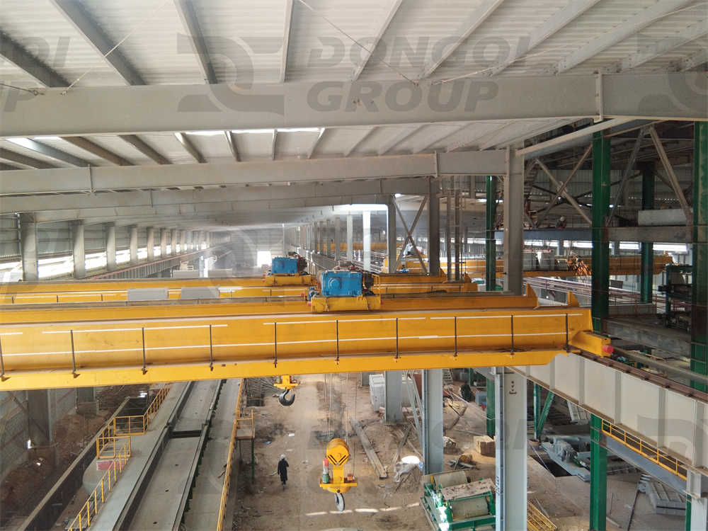 Installation site of bridge crane