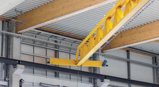 V-beam bridge crane