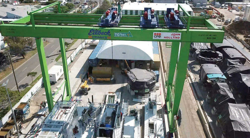 gantry crane at Tunnel project