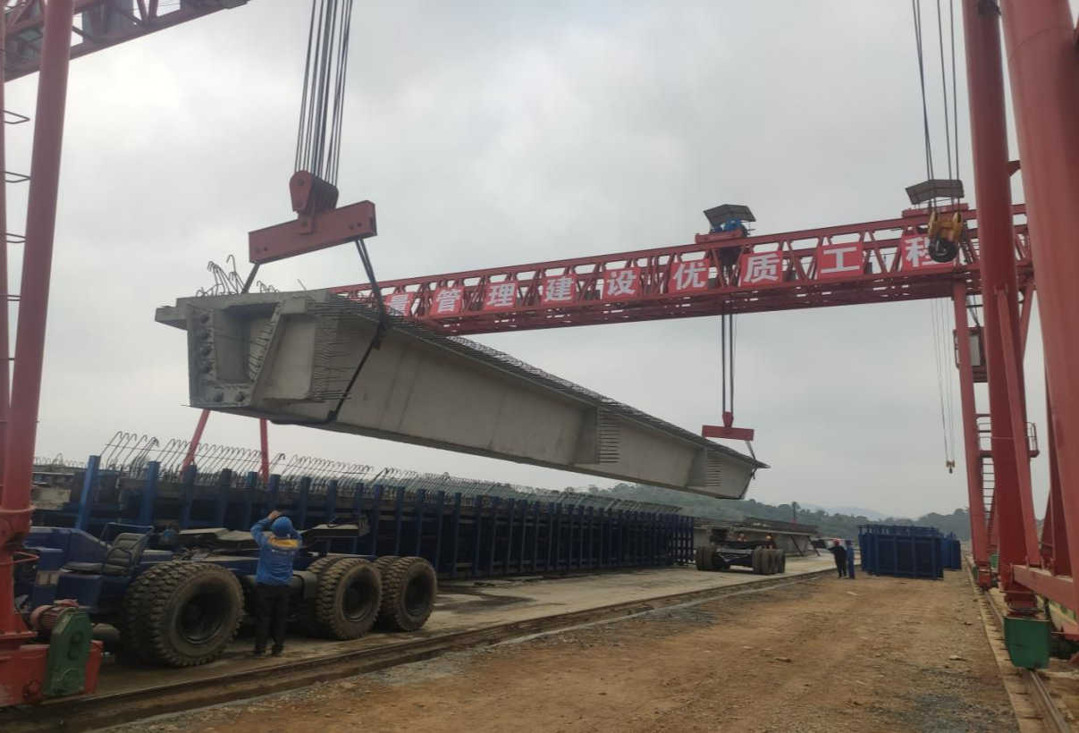 RTG crane in prefabricated beam factory