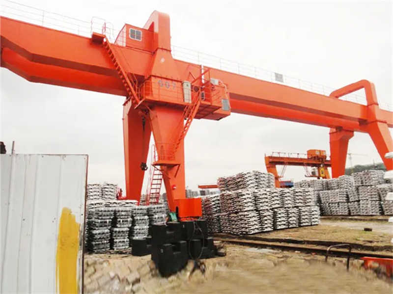 Chinese Double Girder Double Hook Gantry Crane 50/10t