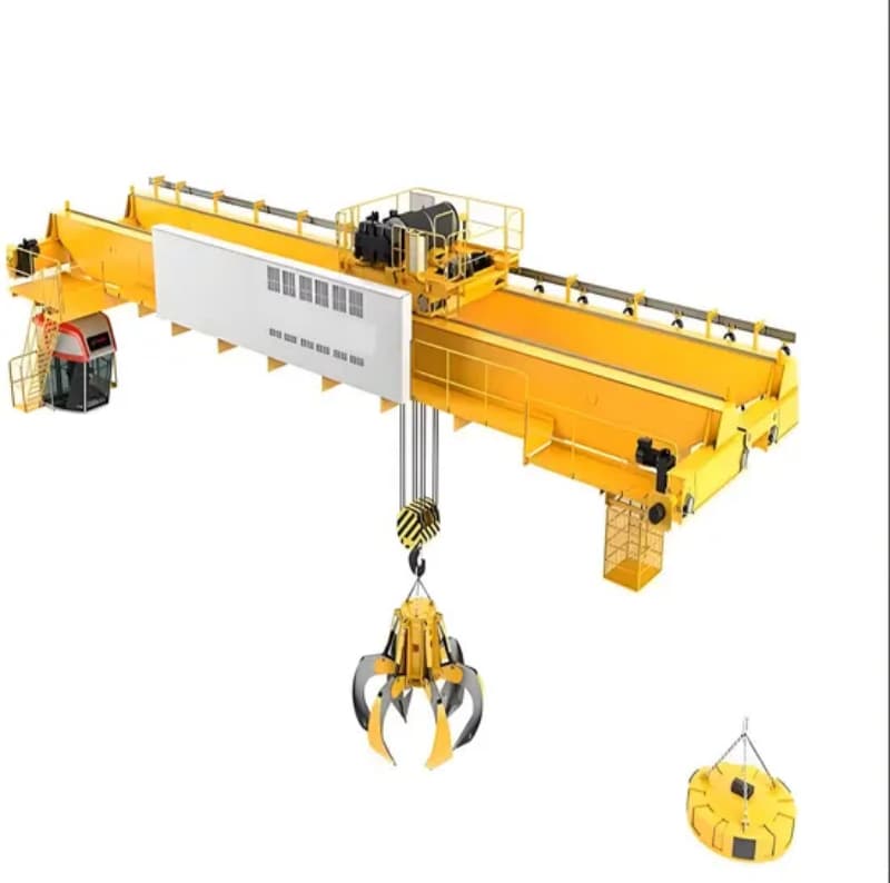 10t CE Double Girder Grab and Electromagnetic Dual Purpose Overhead Crane-2