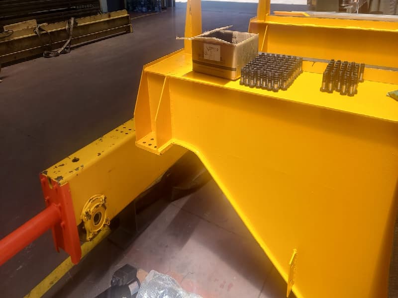 Installation details of QDX double girder bridge crane at the factory in Argentina