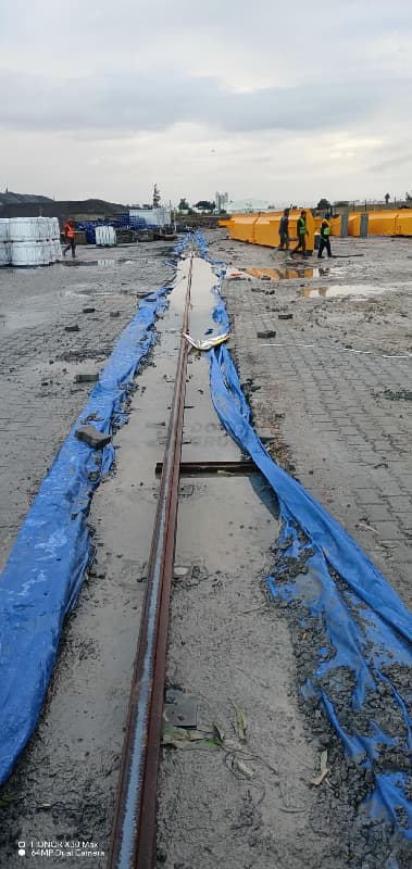 Crane rail installation