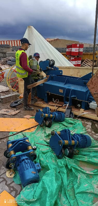 Crane trolley installation