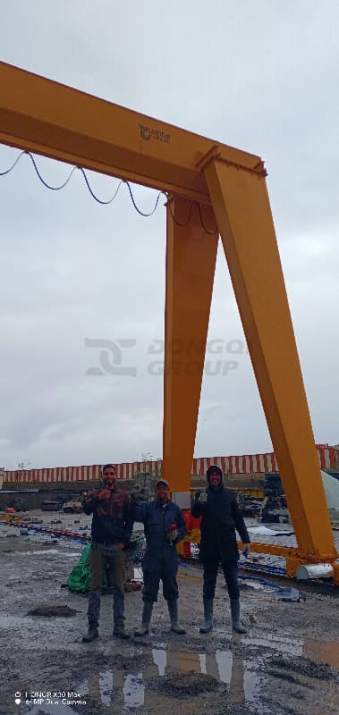Gantry crane installation