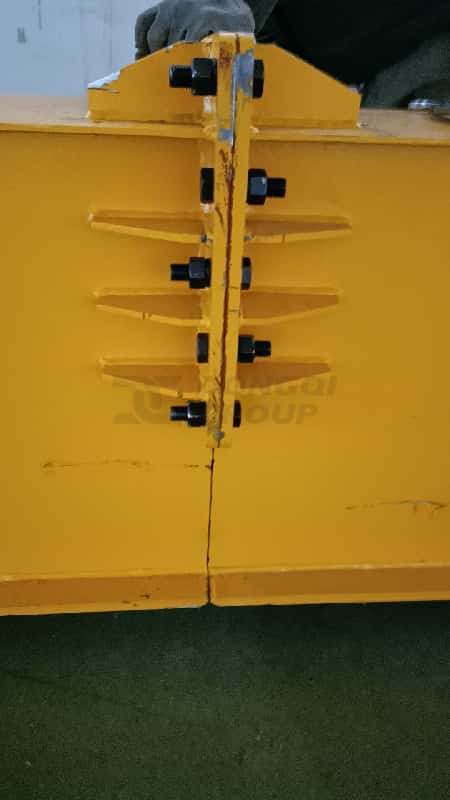 HD-type bridge crane being installed at a factory in Portugal