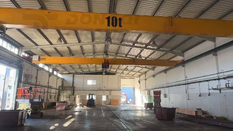 HD-type bridge crane installed at factory in Portugal