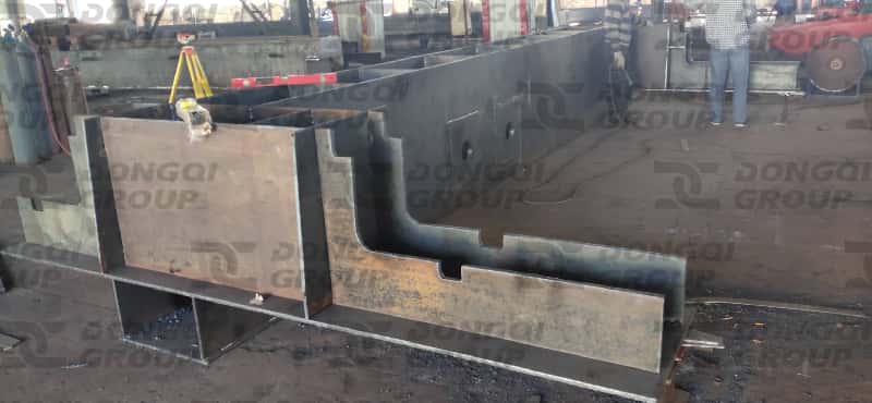 Production diagram of 120-ton crane trolley