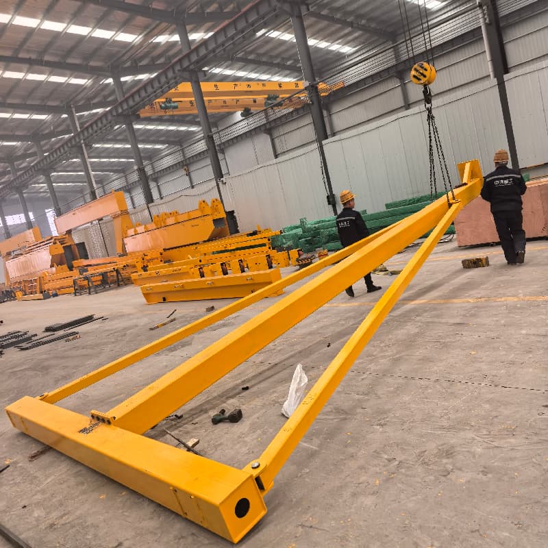Portable gantry crane in production